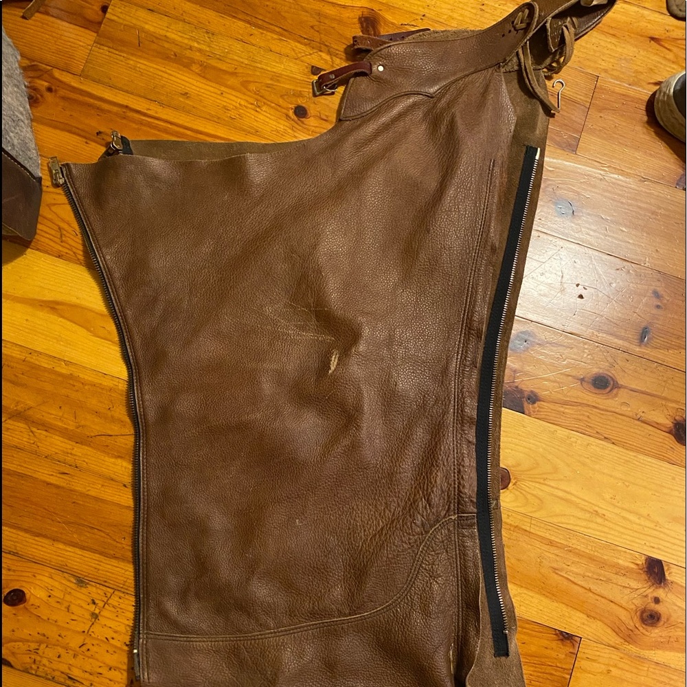 B Bar B leather shotgun chaps